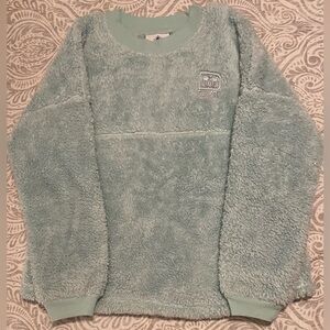 Girls Disney Teal Blue & Silver Sparkle Spirit Jersey Shirt